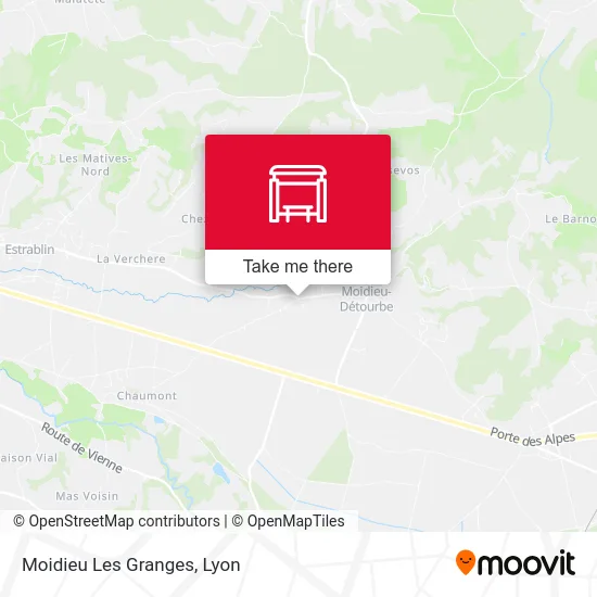 Moidieu Les Granges map