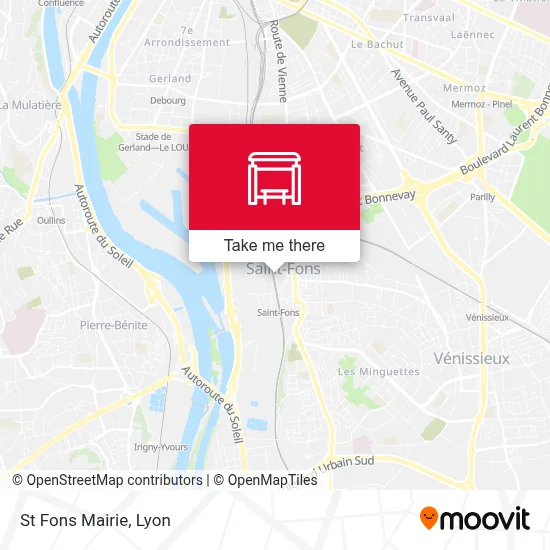 St Fons Mairie map