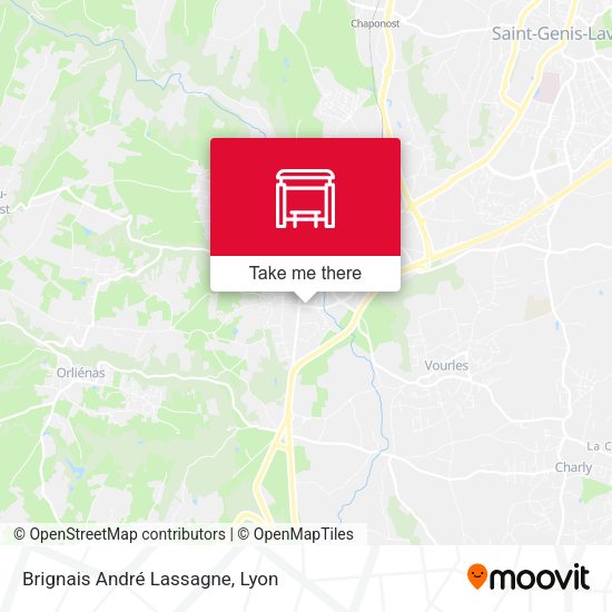 Brignais André Lassagne map