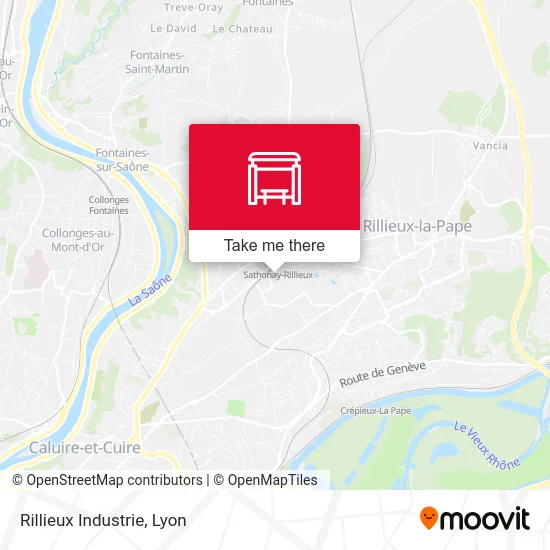 Mapa Rillieux Industrie