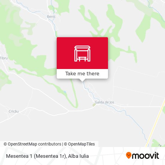 Mesentea 1 (Mesentea 1r) map