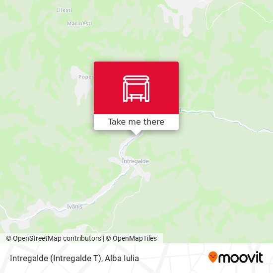 Intregalde (Intregalde T) map