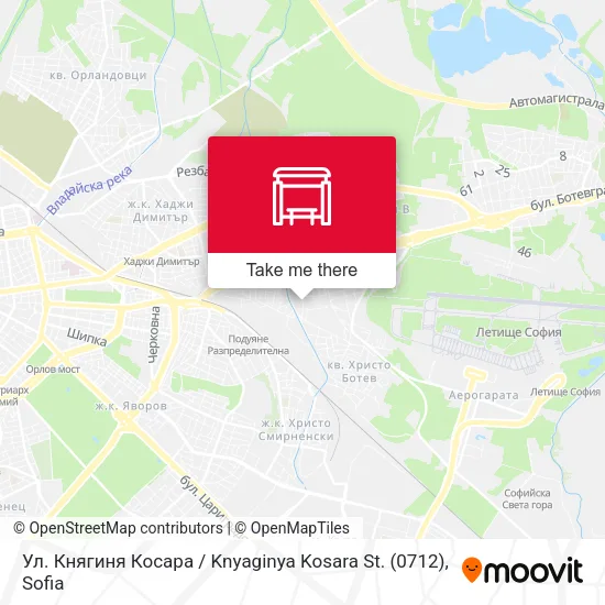 Карта Ул. Княгиня Косара / Knyaginya Kosara St. (0712)