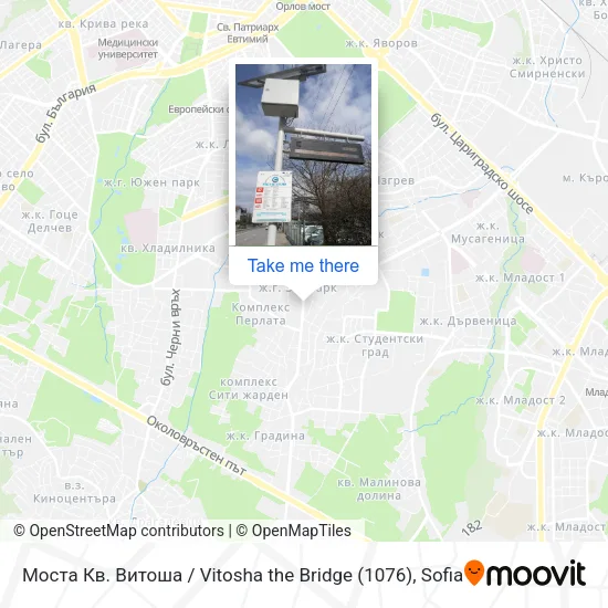 Карта Моста Кв. Витоша / Vitosha the Bridge (1076)
