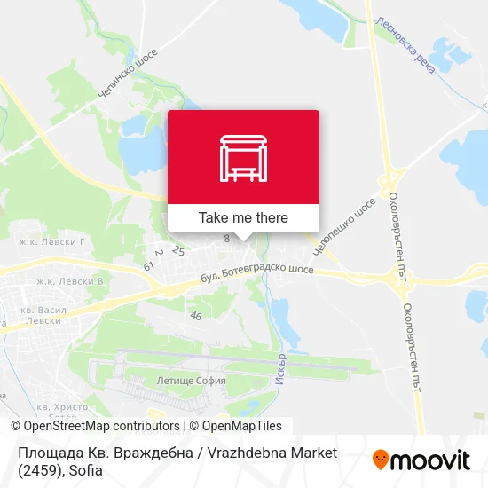 Карта Площада Кв. Враждебна / Vrazhdebna Market (2459)