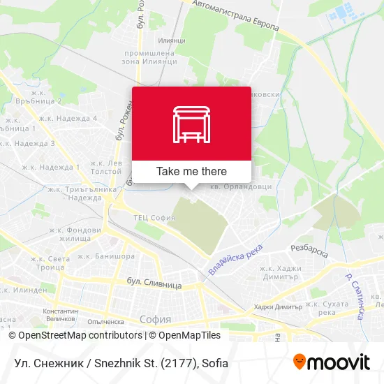 Ул. Снежник / Snezhnik St. (2177) map