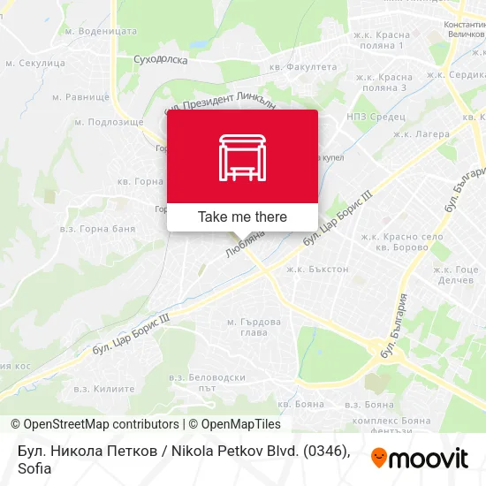 Карта Бул. Никола Петков / Nikola Petkov Blvd. (0346)