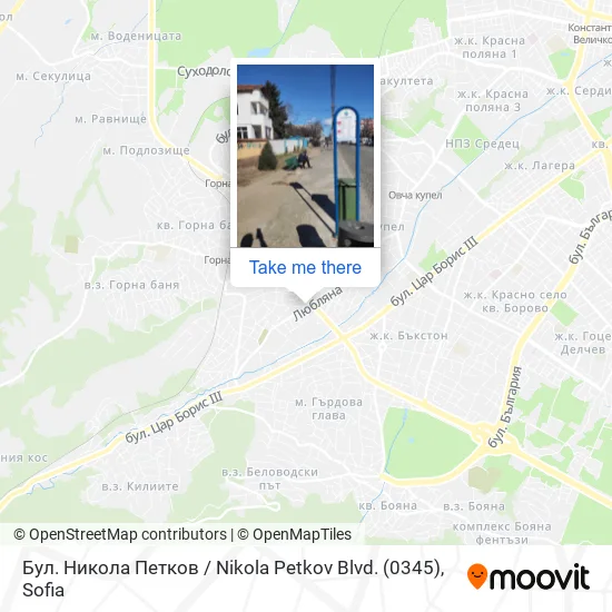 Карта Бул. Никола Петков / Nikola Petkov Blvd. (0345)