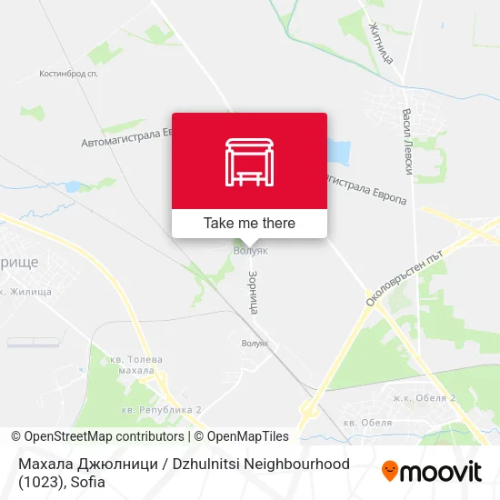 Карта Махала Джюлници / Dzhulnitsi Neighbourhood (1023)
