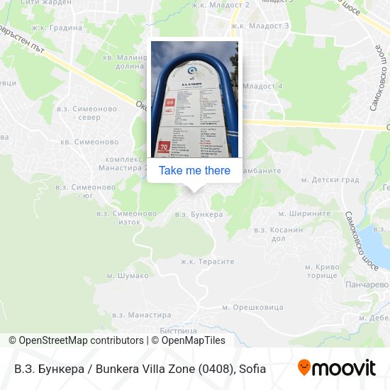 В.З. Бункера / Bunkera Villa Zone (0408) map