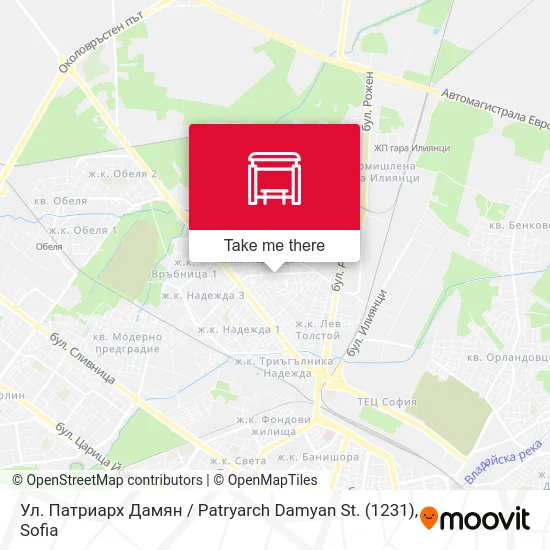 Карта Ул. Патриарх Дамян / Patryarch Damyan St. (1231)