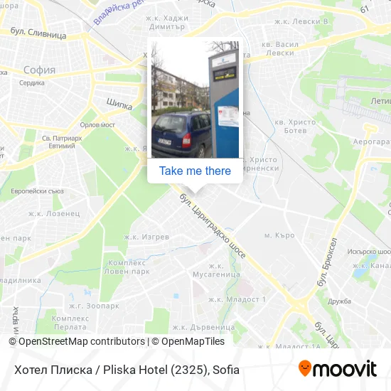 Карта Хотел Плиска / Pliska Hotel (2325)