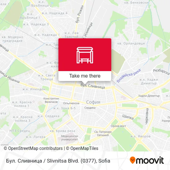 Карта Бул. Сливница / Slivnitsa Blvd. (0377)