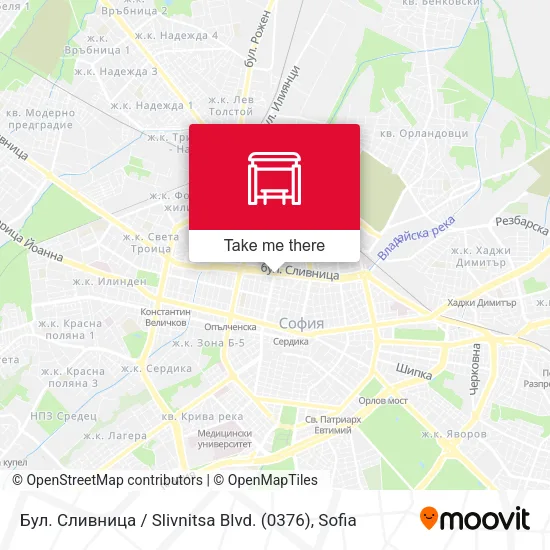 Карта Бул. Сливница / Slivnitsa Blvd. (0376)