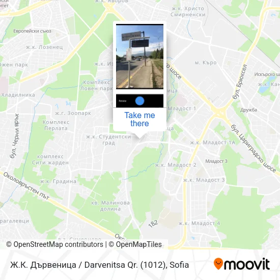 Карта Ж.К. Дървеница / Darvenitsa Qr. (1012)
