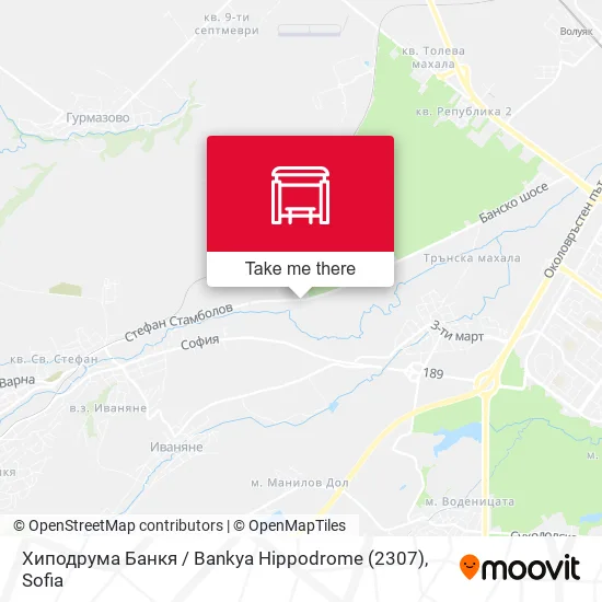 Карта Хиподрума Банкя / Bankya Hippodrome (2307)