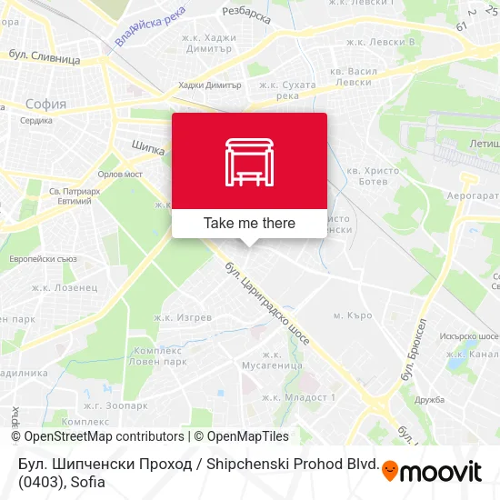 Карта Бул. Шипченски Проход / Shipchenski Prohod Blvd. (0403)
