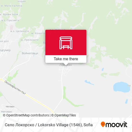 Карта Село Локорско / Lokorsko Village (1546)