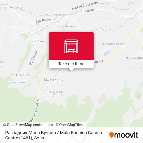 Карта Разсадник Мало Бучино / Malo Buchino Garden Centre (1461)