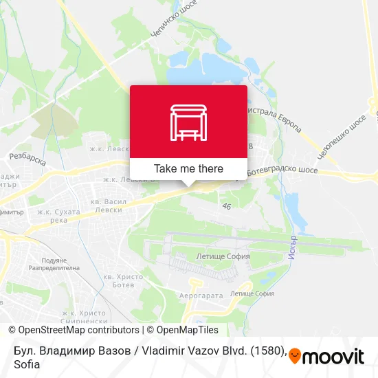 Карта Бул. Владимир Вазов / Vladimir Vazov Blvd. (1580)