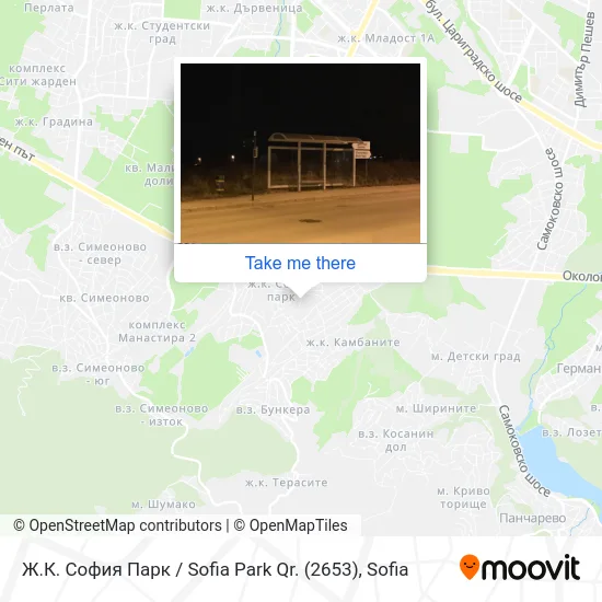 Карта Ж.К. София Парк / Sofia Park Qr. (2653)