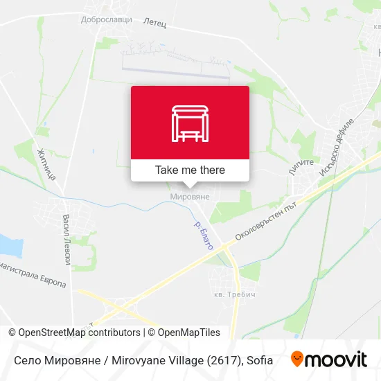 Карта Село Мировяне / Mirovyane Village (2617)