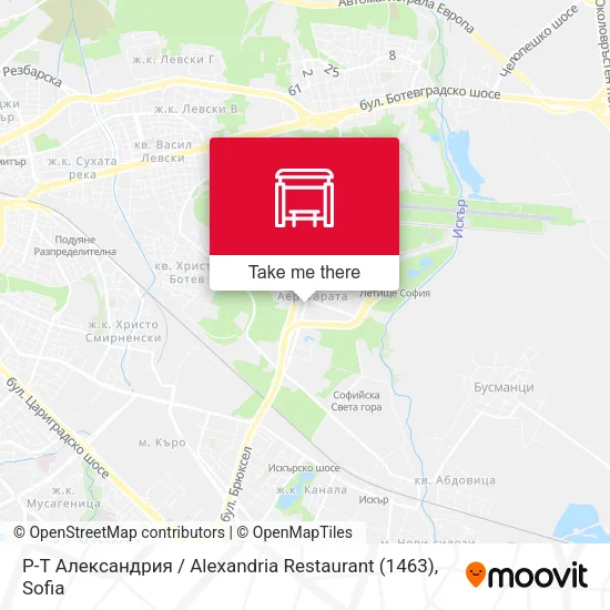 Карта Р-Т Александрия / Alexandria Restaurant (1463)