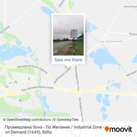 Промишлена Зона - По Желание / Industrial Zone - on Demand (1645) map