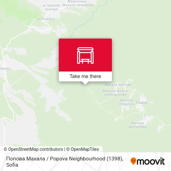 Попова Махала / Popova Neighbourhood (1398) map