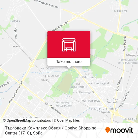Карта Търговски Комплекс Обеля / Obelya Shopping Centre (1710)