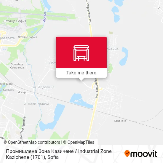 Карта Промишлена Зона Казичене / Industrial Zone Kazichene (1701)