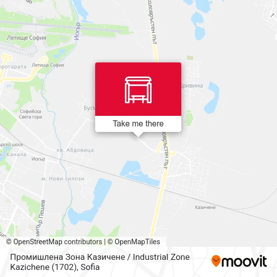Карта Промишлена Зона Казичене / Industrial Zone Kazichene (1702)