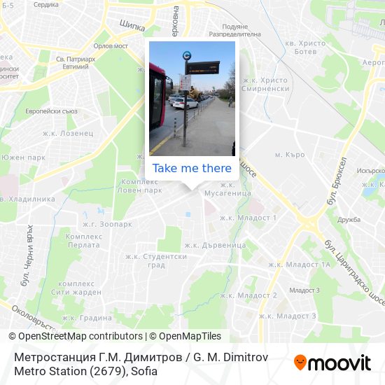 Карта Метростанция Г.М. Димитров / G. M. Dimitrov Metro Station (2679)