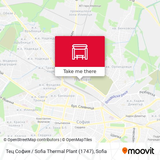 Тец София / Sofia Thermal Plant (1747) map