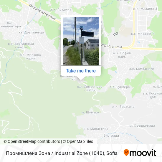Карта Промишлена Зона / Industrial Zone (1040)