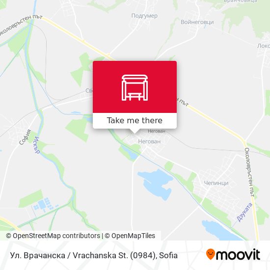 Ул. Врачанска / Vrachanska St. (0984) map