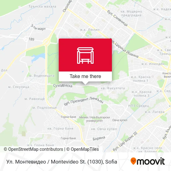 Карта Ул. Монтевидео / Montevideo St. (1030)