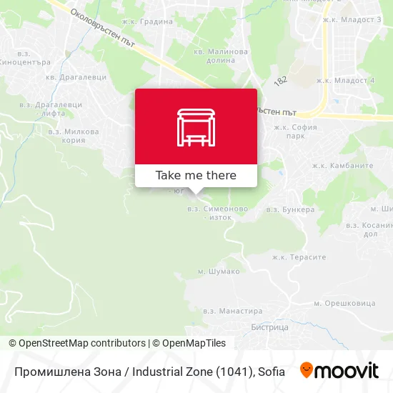Карта Промишлена Зона / Industrial Zone (1041)