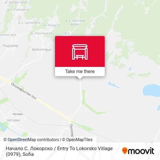 Начало С. Локорско / Entry To Lokorsko Village (0979) map