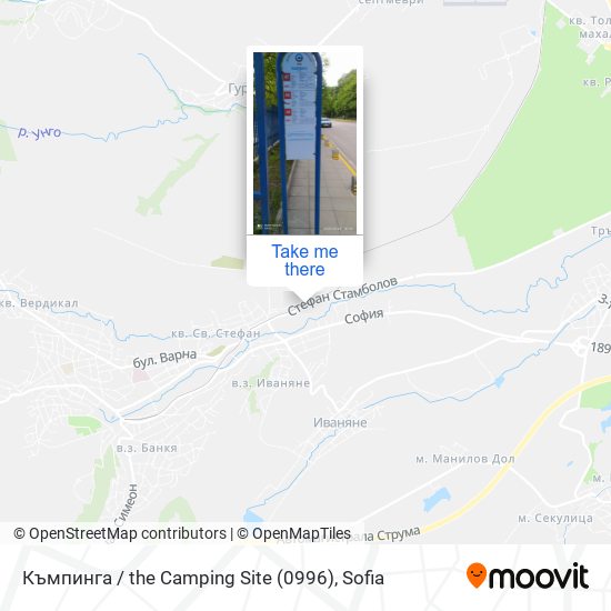 Къмпинга / the Camping Site (0996) map