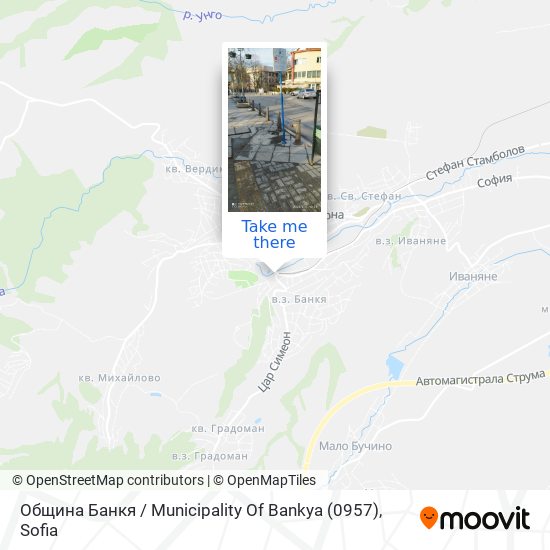 Община Банкя / Municipality Of Bankya (0957) map