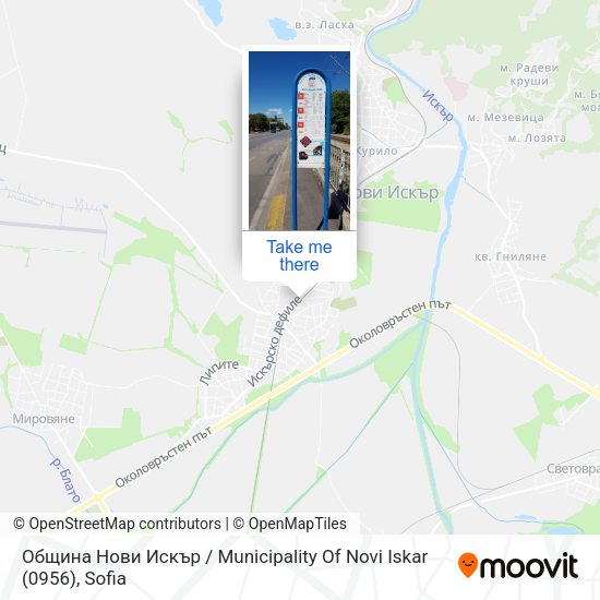 Карта Община Нови Искър / Municipality Of Novi Iskar (0956)