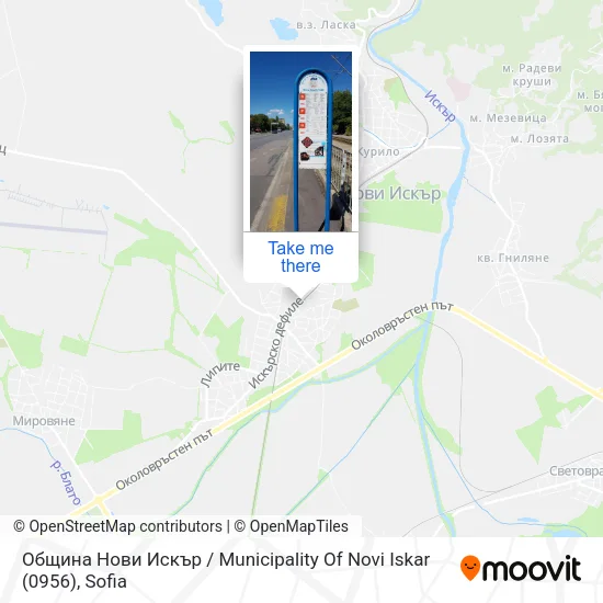 Карта Община Нови Искър / Municipality Of Novi Iskar (0956)