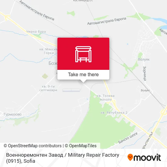 Карта Военноремонтен Завод / Military Repair Factory (0915)