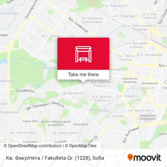 Карта Кв. Факултета / Fakulteta Qr. (1228)