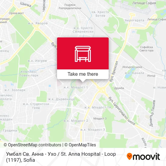 Карта Умбал Св. Анна - Ухо / St. Anna Hospital - Loop (1197)