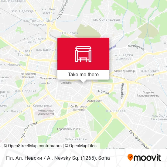 Карта Пл. Ал. Невски / Al. Nevsky Sq. (1265)