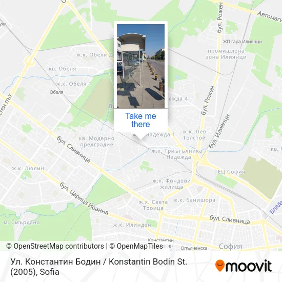 Карта Ул. Константин Бодин / Konstantin Bodin St. (2005)