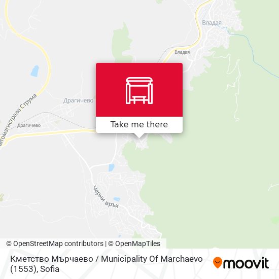 Кметство Мърчаево / Municipality Of Marchaevo (1553) map