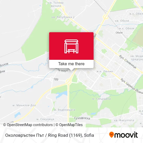 Околовръстен Път / Ring Road (1169) map